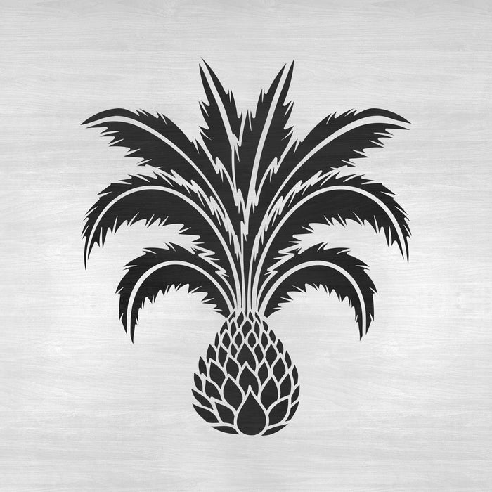 Palm Tree Stencil, Small and large size palm tree with leaves